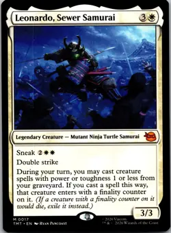 Leonardo, Sewer Samurai M Teenage Mutant Ninja Turtles 17 NM - Image 1