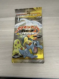 Pokemon TCG Neo Genesis Booster Pack Japanese Factory Sealed 1999 - Image 1