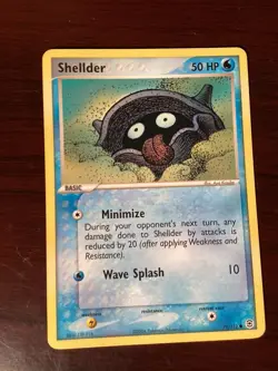 POKEMON SHELLDER 79/112 EX FIRERED & LEAFGREEN COMMON NEAR MINT - Image 1