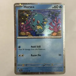 Horsea 10/64 Cosmos Holo Promo - Shrouded Fable Pokemon TCG - NM - Image 4