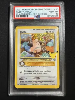 2021 POKEMON CELEBRATIONS CLASSIC COLLECTION #20 CLEFFA-HOLO PSA 10 - Image 1