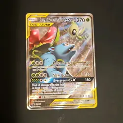 Pokemon TCG Celebi & Venusaur GX TAG TEAM Promo Holo SM167 HP 270 Basic - Image 1