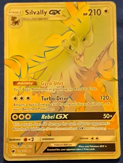 Pokemon Tcg Silvally Gx Crimson Invasion 111/119 Holo Secret Rare - Image 1