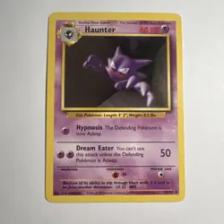 Haunter Pokemon Card - Base Set (BS) 29/102 (LIGHT PLAY LP) - Image 1