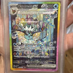 Pokemon; Prismatic Evolutions Vaporeon EX SIR 149/131 2025 Mint PSA 9 - Image 3