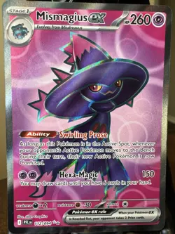 Mismagius ex #112/094 Pokemon 2025 Phantasmal Flames NM Full Art - Image 1