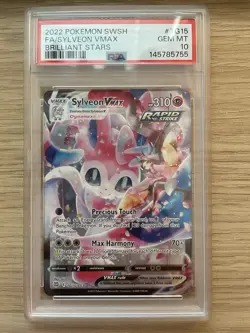 Pokemon Sylveon VMAX TG15 Brilliant Stars Trainer Gallery Ultra Rare PSA 10 Holo - Image 1