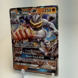 Machamp GX 64/147 Ultra Rare Holo Pokemon Burning Shadows NM - Image 2