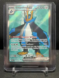 Empoleon ex 114/094 Full Art Ultra Rare Holo Pokemon 2025 Phantasmal Flames NM - Image 1