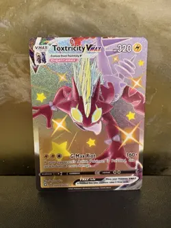 Toxtricity Vmax SV113/SV122 Full Art Ultra Rare Shiny Holo Pokemon Shining Fates - Image 1