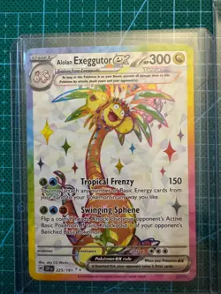 Pokemon TCG - Surging Sparks: Alolan Exeggutor Ex Ultra Rare and Hyper Rare Set - Image 3