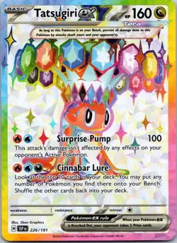 TATSUGIRI EX 226/191 ULTRA RARE SURGING SPARKS POKEMON NM/M - Image 1