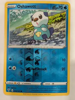 Oshawott - 033/185 Vivid Voltage Pokemon Reverse Holo Foil Nice! - Image 1