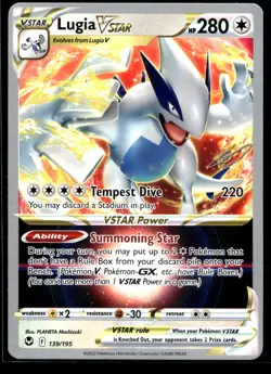 2022 Pokemon 23' World Championships Lugia VSTAR 139 NM - Image 1