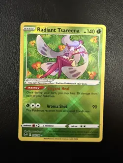 Pokemon TCG- Radiant Tsareena- Silver Tempest- 016/195- Holo Rare- LP - Image 1