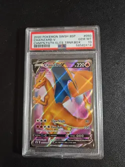 2020 Pokemon SWSH Charizard V #050 Champions Path PSA 10 GEM MINT - Image 1