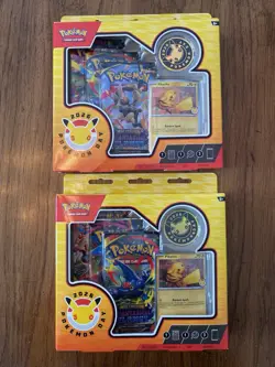 2026 Pokemon Day Pikachu Promo Box w/ 3 Phantasmal Flames Booster Packs X2! - Image 1