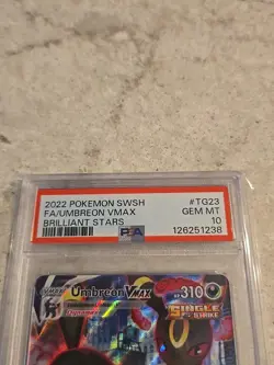 Umbreon VMAX TG23/TG30 Trainer Gallery Holo Pokemon 2022 Brilliant Stars PSA 10 - Image 2
