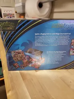Pokemon TCG Mega Charizard X ex Ultra Premium Collection Box Damaged Box - Image 4