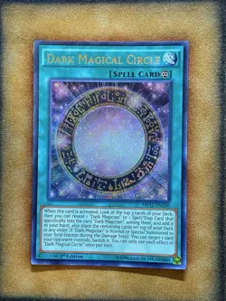 Yugioh Dark Magical Circle MP17-EN100 Secret Rare 1st Ed NM - Image 1