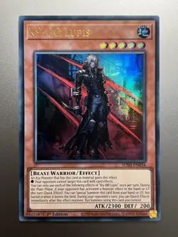 Yugioh - K9-00 Lupis Ultra Rare JUSH-EN034, Near Mint, 1st Edition, Euro Print - Image 1