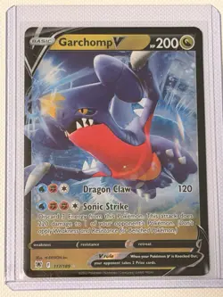 Garchomp V 117/189 Pokemon Astral Radiance Sword & Shield Ultra Rare Card NM - Image 1