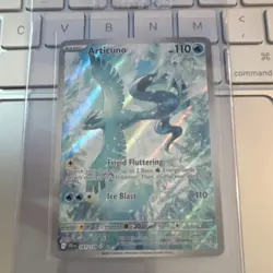 Pokemon Articuno Full Art Holo Card 161/159 SV09 Journey Together 110 HP TCG - Image 1