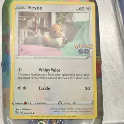 Pokemon Eevee Pokemon GO 054/078 Regular Common 60 HP Basic Card English - Image 1