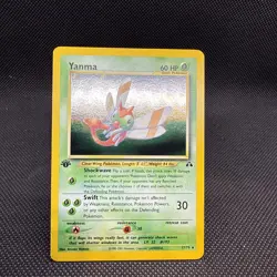 Yanma 1st Edition Holo Rare Neo Discovery Pokemon TCG Card 17/75 - Image 1