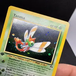 Yanma 1st Edition Holo Rare Neo Discovery Pokemon TCG Card 17/75 - Image 3