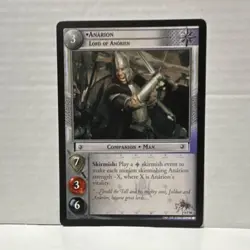 Decipher Anarion, Lord of Anorien Companion The Lord of the Rings TCG Card 0P58 - Image 1