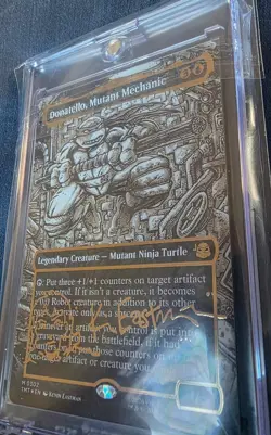 Magic: The Gathering TMNT Donatello, Mutant Mechanic Autographed Card - Image 2