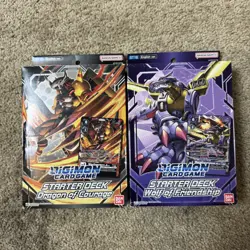 Digimon Card Game Starter Decks Dragon of Courage ST15 Wolf of Friendship ST16 - Image 1