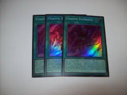 x3 YuGiOh Chaotic Elements OP30-EN011 Cards Playset Free Ship & Tracked - Image 1
