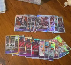 22x japanese one piece super rare PURPLE SR card lot assorted sets - Image 1