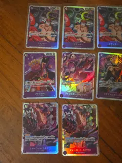22x japanese one piece super rare PURPLE SR card lot assorted sets - Image 4
