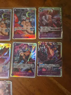 22x japanese one piece super rare PURPLE SR card lot assorted sets - Image 5