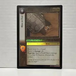 Decipher Ring of Fury Artifact The Lord of the Rings TCG Holo Card 9R7 - Image 1