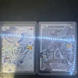 Pokemon Celebrations Reshiram & Zekrom Holo Anniversary Card Lot - 2 Cards - Image 1