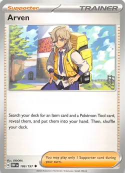 Arven 166/198 Prize Pack Series Cards Pokemon 008882 - Image 1