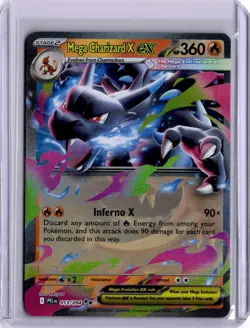 Mega Charizard X ex Phantasmal Flames Double Rare ME02 013/094 Holo Pokemon Card - Image 1