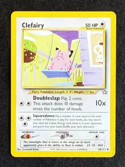 Pokemon Clefairy Uncommon Card 30/111 Neo Genesis- LP - Image 2