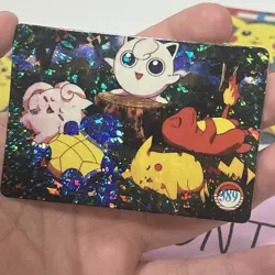 Pokemon Pocket Monsters Vending Prism Holo Foil Rare Card LOT Pikachu MEW Ash - Image 2