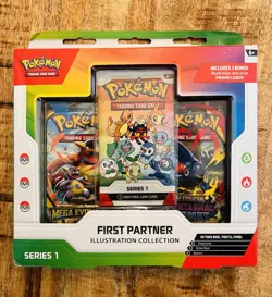 Pokemon First Partner Collection Sealed Box With 3 Promo Cards + 2 Boosters!🔥 - Image 1
