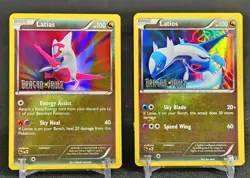 Latias 9/20 AND Latios 10/20 Stamped Holo Dragon Vault 2012 Pokemon Cards - Image 1