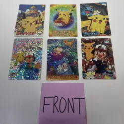 Pokemon Pocket Monsters Vending Prism Holo Foil Rare Card LOT Pikachu Dragonite - Image 1