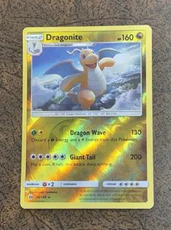 Dragonite 96/149 Sun & Moon Rare Reverse Holo Pokemon Card - Image 1