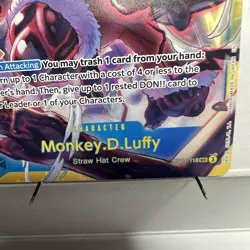 Monkey.D.Luffy [Gear 4] OP11-118 SEC, (otton), one piece card, tag sp sec - Image 5