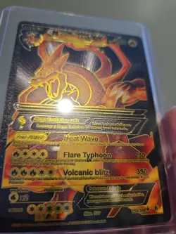M Charizard EX Black Foil Fan Art Collector Pokemon Card 159/300 - Image 5