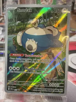 Pokemon Card Snorlax 051 Pokemon Center Black Star Promo Pokemon 151 ETB Sealed - Image 1